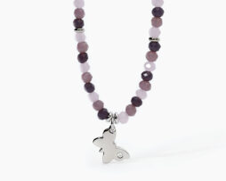 Collana acciaio con glass 2jewels