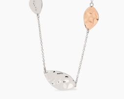 Collana acciaio e PVD rosé e zirconi 2jewels