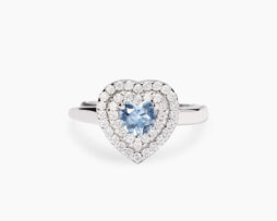 Anello con cuore e pietre Mabina