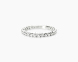 Anello argento diamanti f vs ct.0