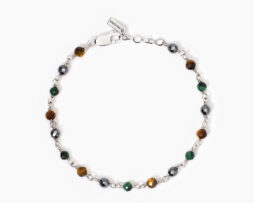 Bracciale argento con pietre Mabina