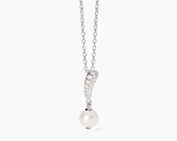 Collana argento con perla e zirconi Mabina