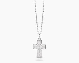 Collana argento croce catena forzatina Mabina