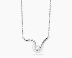 Collana argento con zirconi solitario Mabina