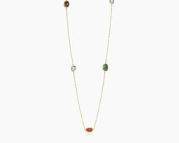 Collana argento dorato con pietre Mabina