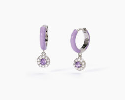 Orecchini argento con smalto Mabina