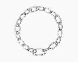 Bracciale argento/bronzo ovali zirconi Mabina
