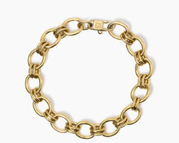 Bracciale maglie acciaio dorato Kidult