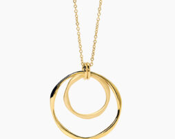 Collana lunga acciaio dorato Kidult