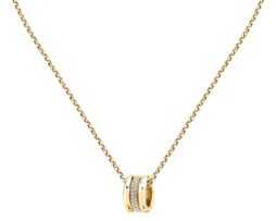 Collana acciaio oro vintage con anello Morellato