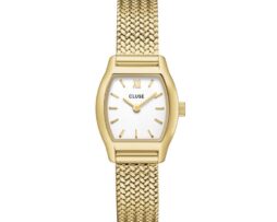 Orologio tonnette mini oro/bianco Cluse