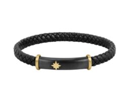 Bandy br. blk leather ip blk con yg 190mm Sector